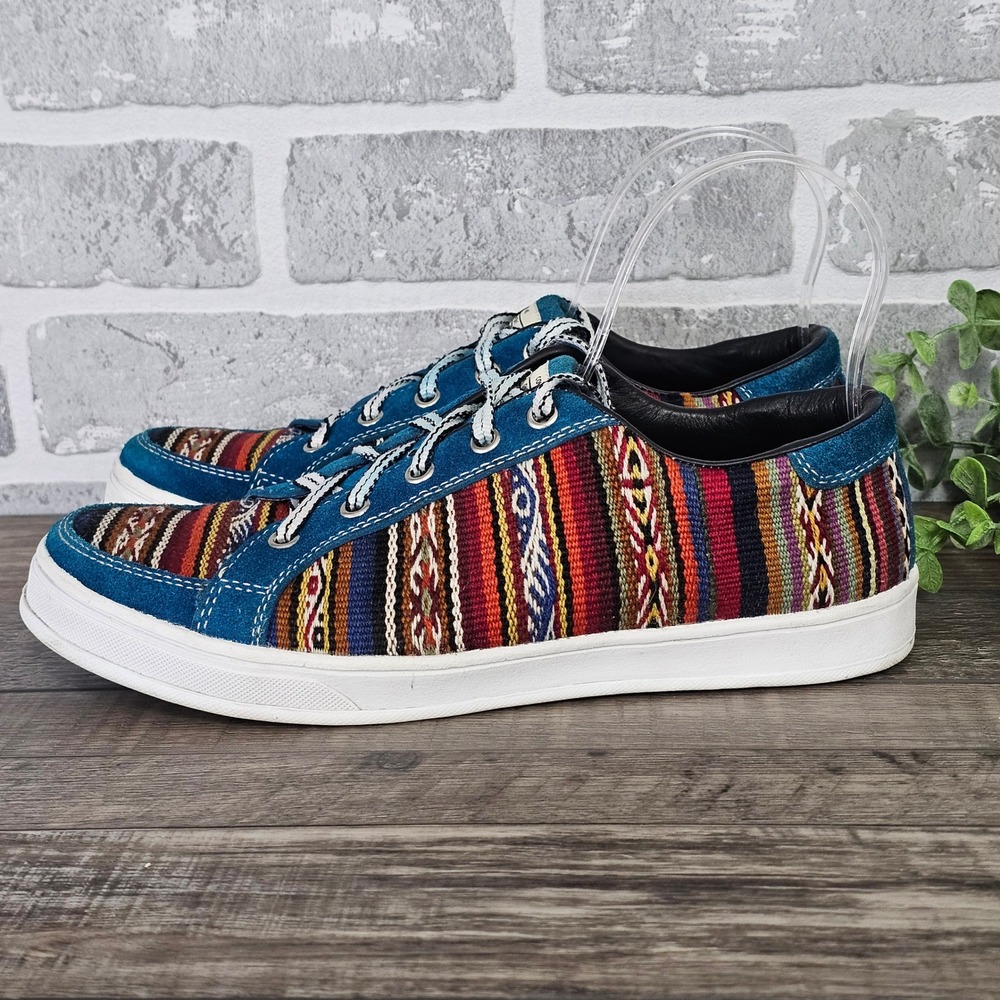 Passeri Handmade Peru Baby Alpaca Sneakers EU 39 Womens‎ 8.5 Woven Boho Fesitval - Picture 2 of 9